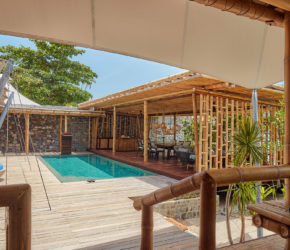 Two bedroom Pool Villa, overlooked a private plunge pool, dining and living pavilion at Bawah Reserve, Indonesia