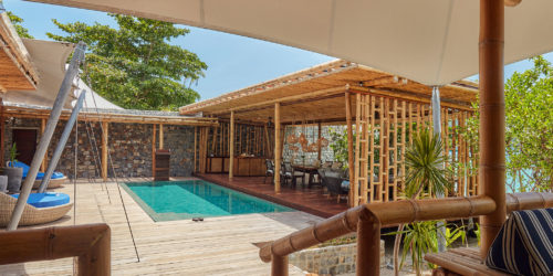 Two bedroom Pool Villa, overlooked a private plunge pool, dining and living pavilion at Bawah Reserve, Indonesia