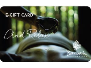 Bawah Reserve Gift Voucher card And relax