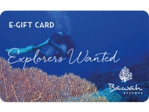 Bawah Reserve Gift Voucher card explorers wanted