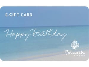 Bawah Reserve Gift Voucher card Happy Birthday