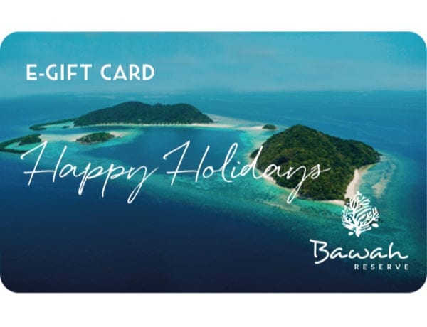 Bawah Reserve Gift Voucher card Happy Holidays
