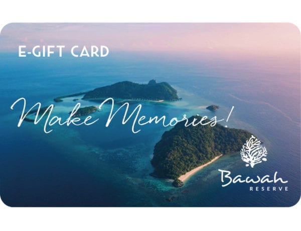 Bawah Reserve Gift Voucher card islands