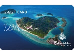 Bawah Reserve Gift Voucher card with love