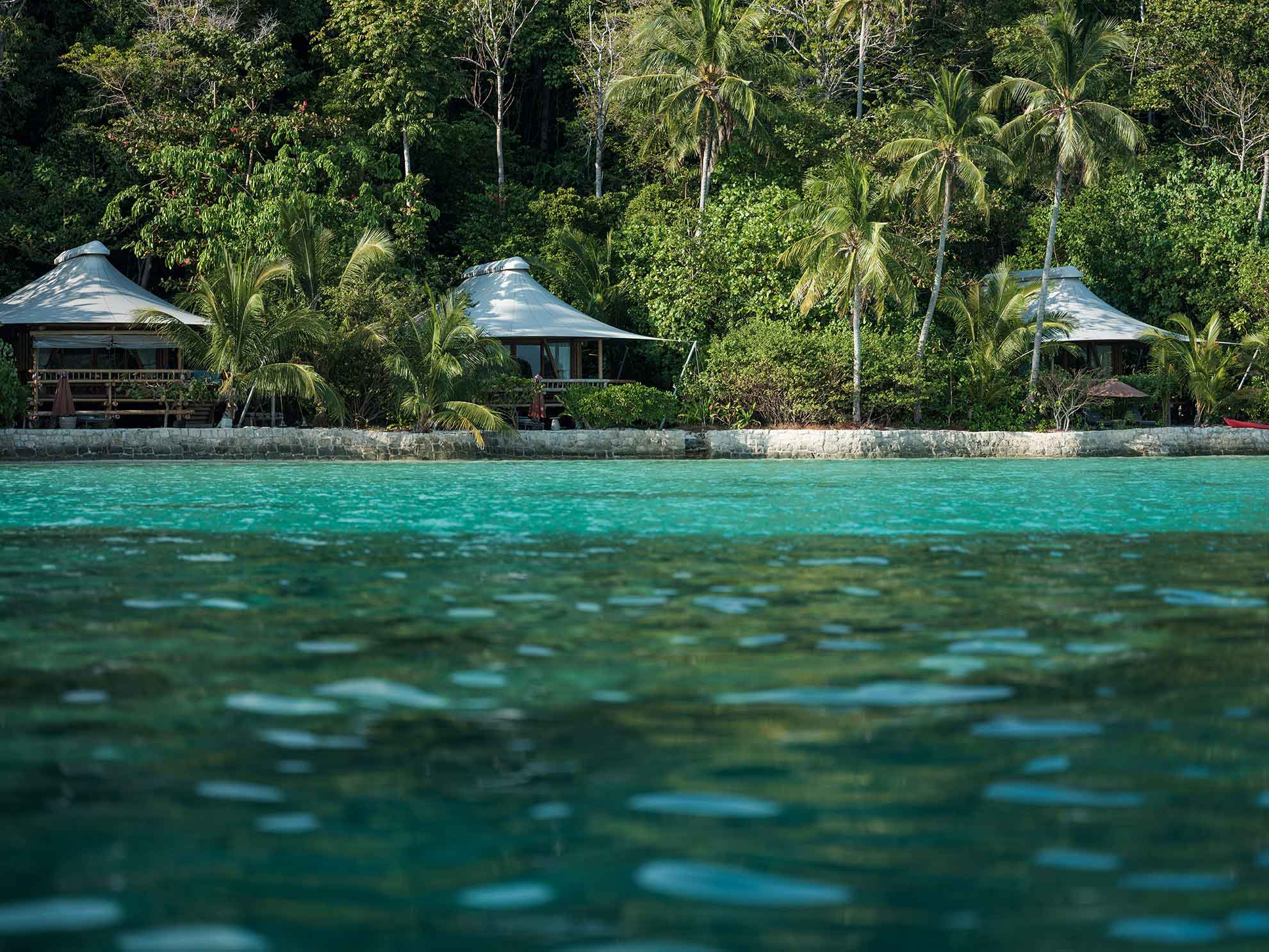 Tented beach suite sea view, Bawah Reserve, Indonesia.