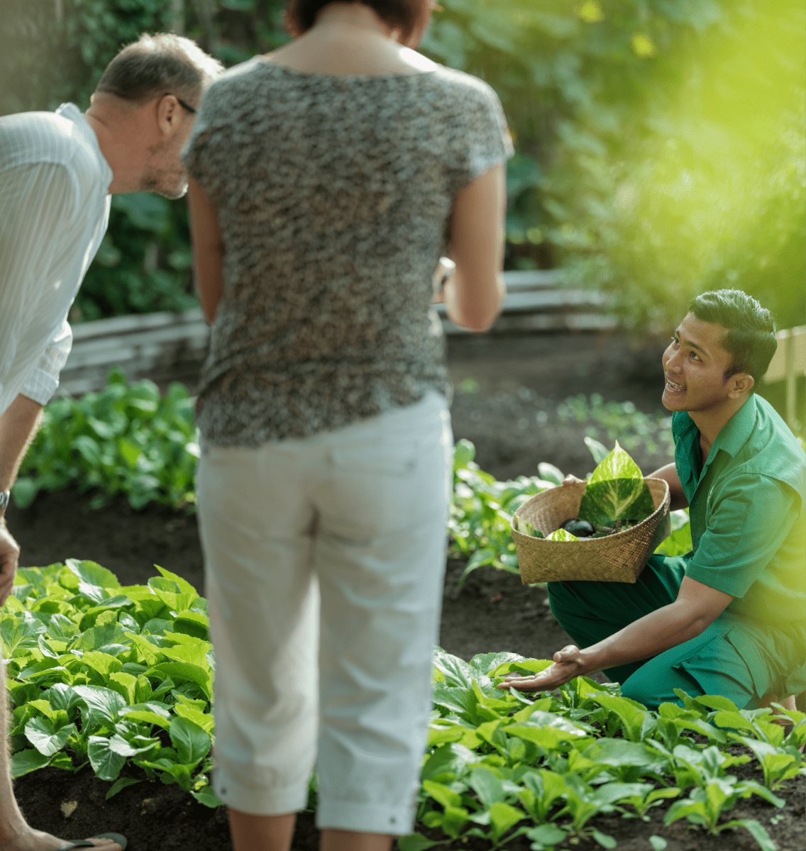 An Earth Anniversary package at Bawah Reserve, Indonesia includes a Permaculture garden tour.