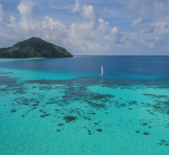 Activities at Bawah Reserve, Sailing.