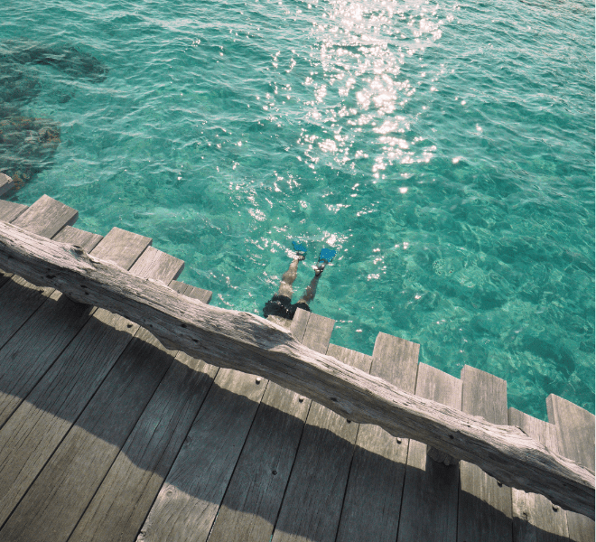 Activities at Bawah Reserve, Snorkelling.