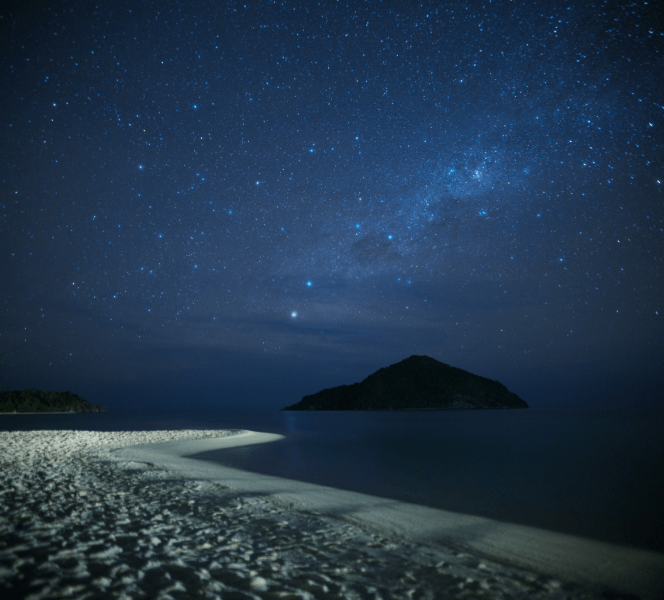 Activities at Bawah Reserve, Indonesia, stargazing.