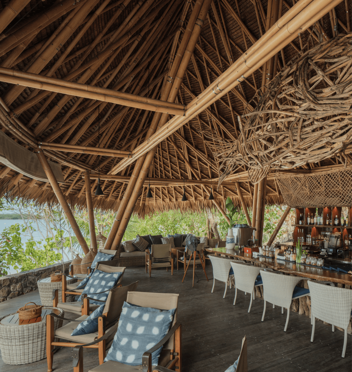 The Grouper pool side bar at Bawah Reserve, Indonesia.