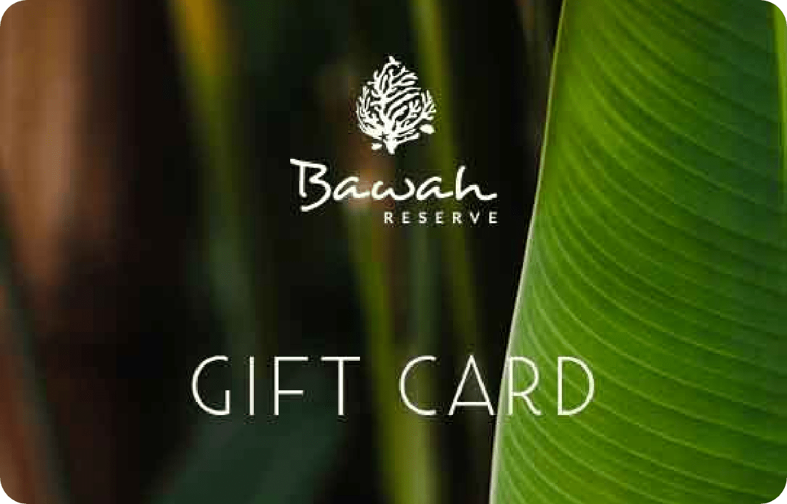 Gift unforgettable moments with Bawah Reserve's online gift vouchers. Perfect for honeymoons, birthdays, & special occasions.