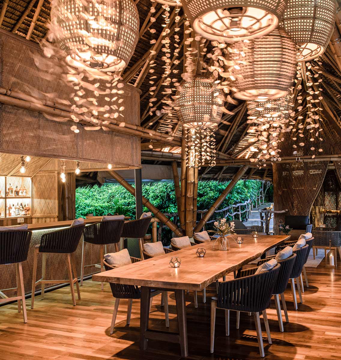 Clubhouse Restaurant at Elang private residences, Bawah Reserve, Indonesia