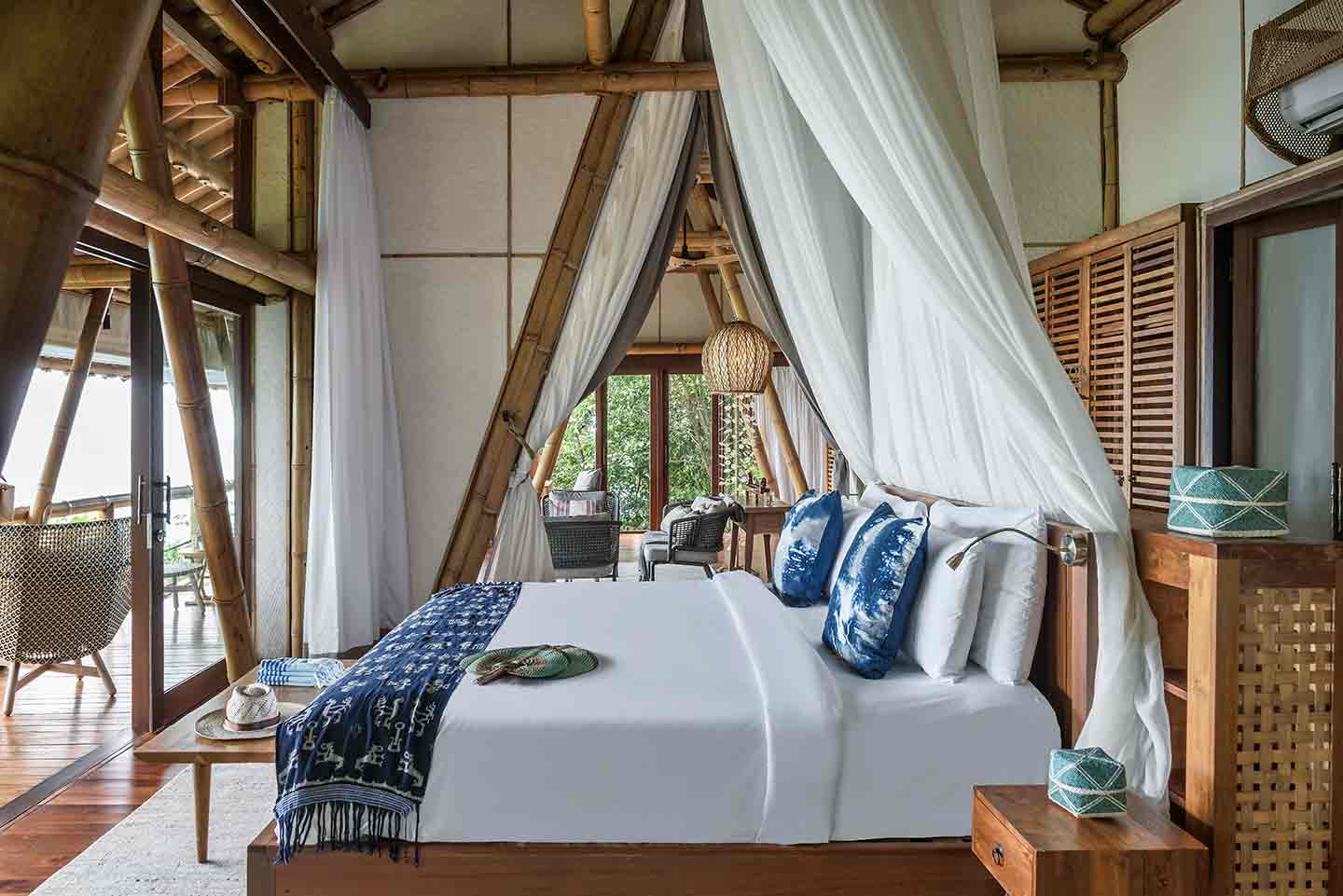 Elang Private Residence accommodation bedroom, Bawah Reserve, Indonesia