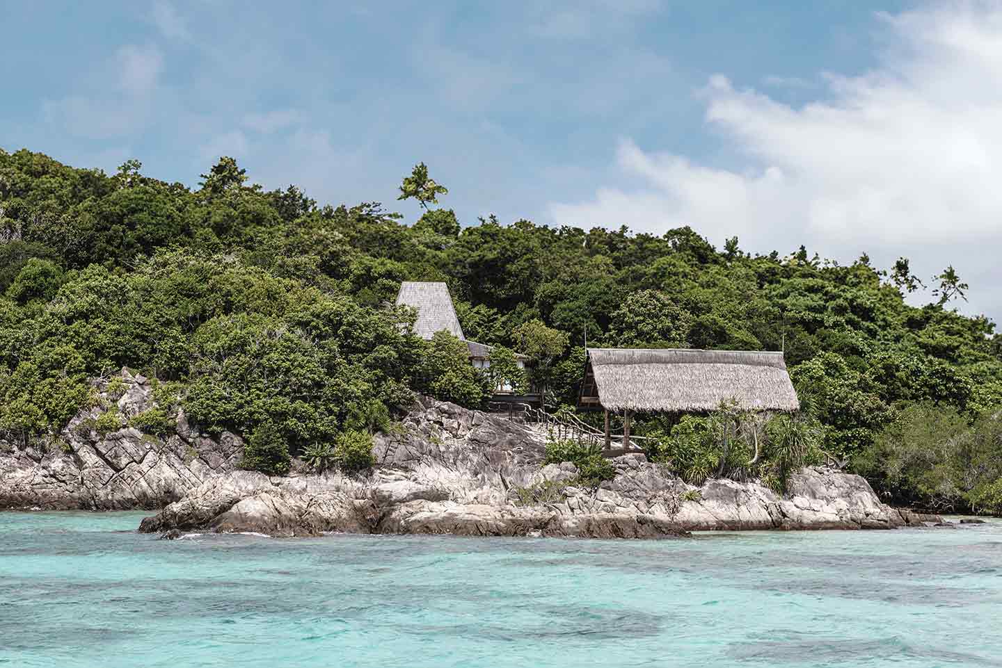 Private spa at Elang Private Residence, an exclusive buyout island at Bawah Reserve, Indonesia.