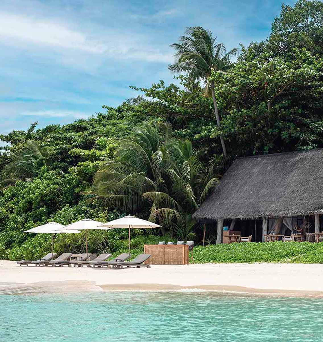 Elang Private Residence beach house, exclusive private island at Bawah Reserve, Indonesia.