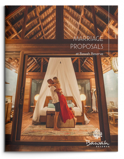 Marriage proposals brochure Bawah Reserve